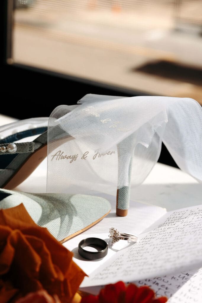Wedding flatlay details