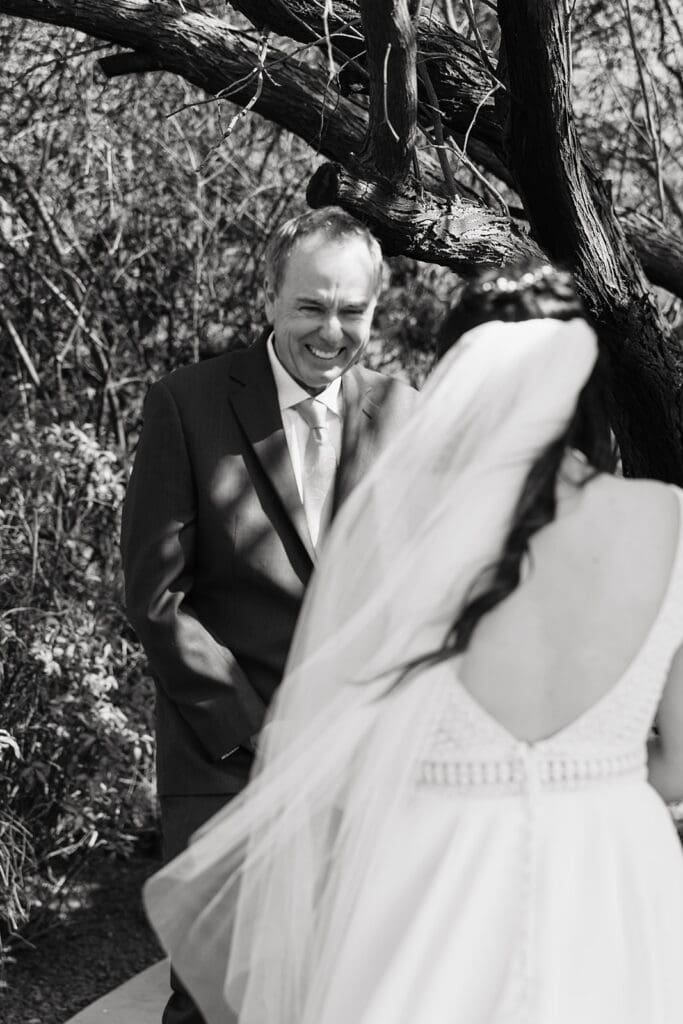 First look between Kailey and her dad—cue the collective sob.